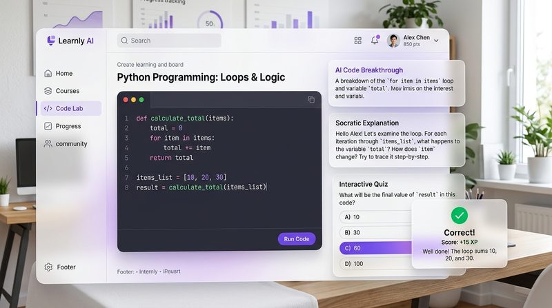 Interactive AI Learning Tutor Demo